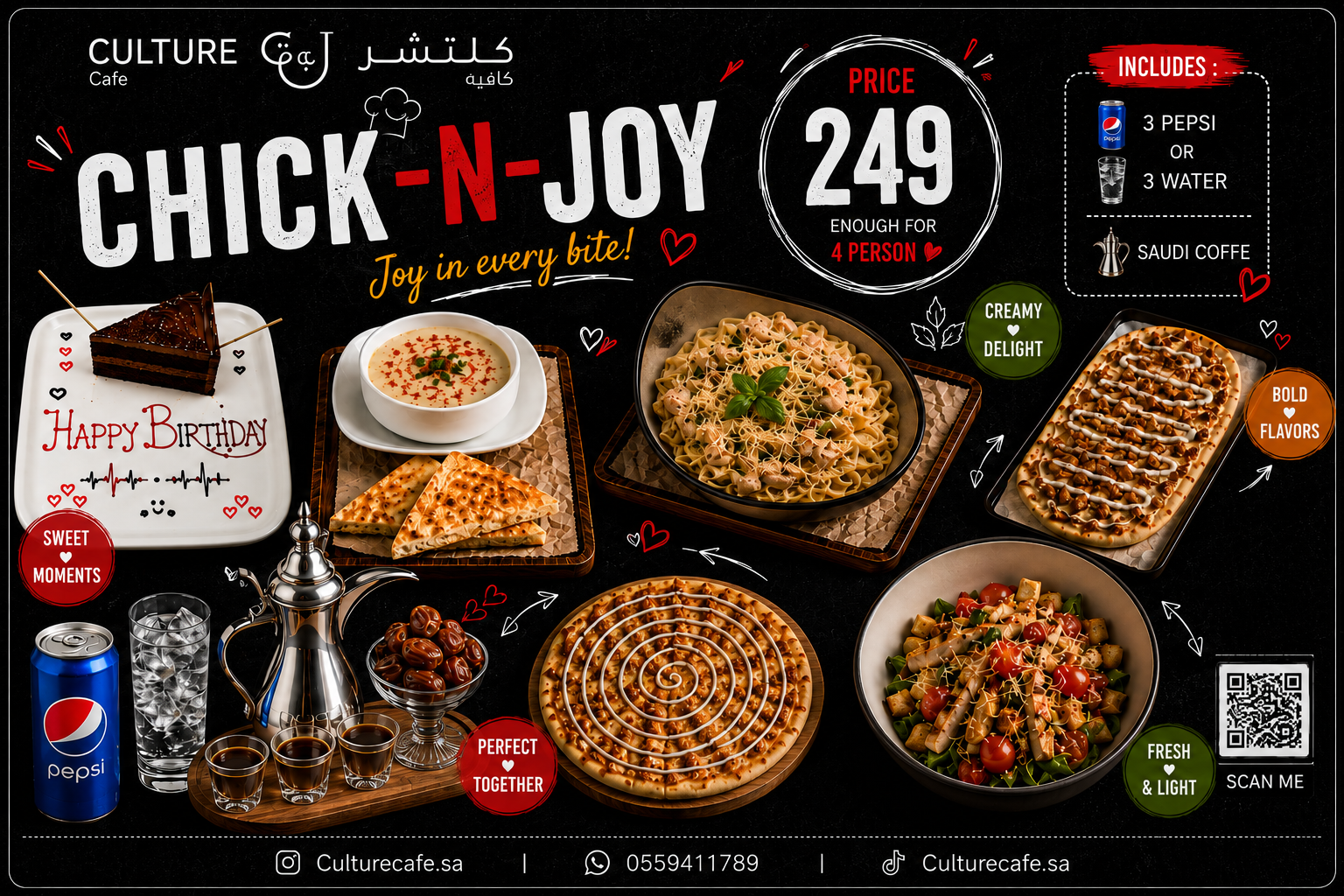 menu promo content