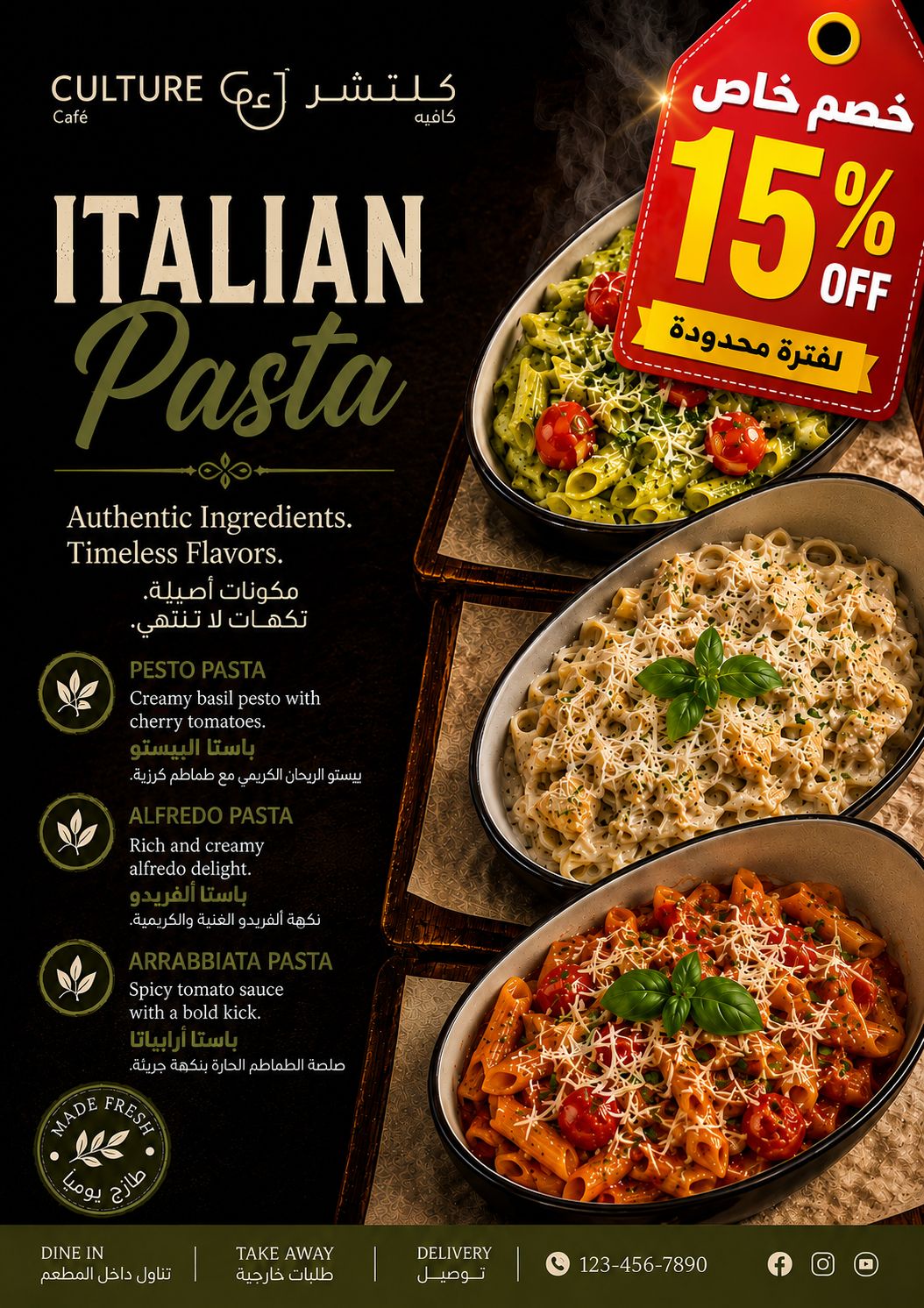 menu promo content